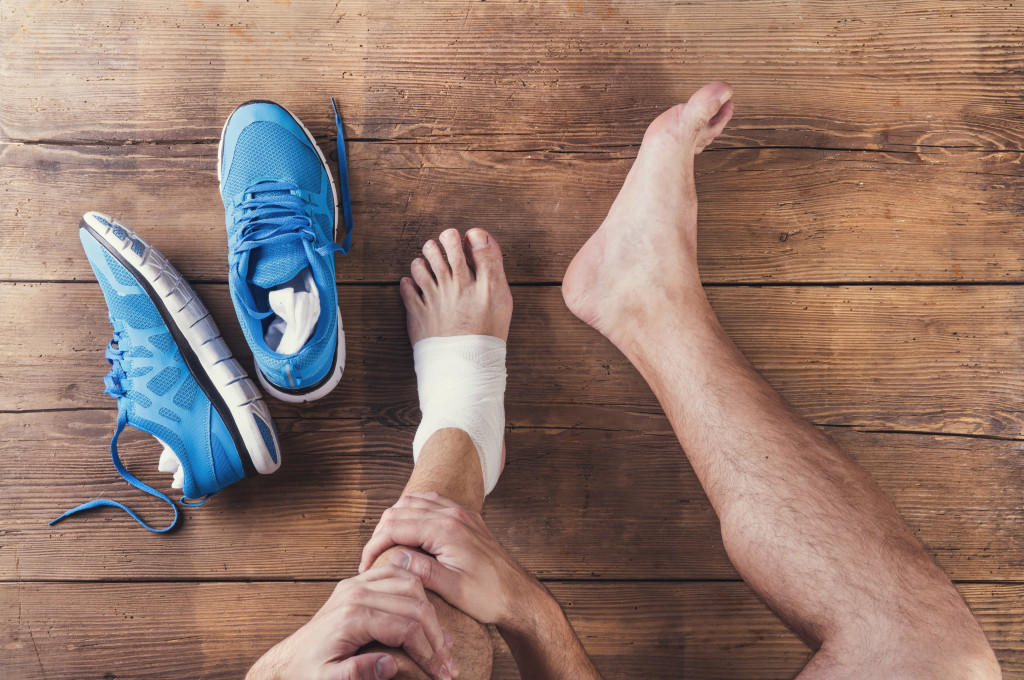 Runner feeling pain due to wrong shoes