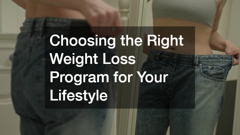 Choosing the Right Weight Loss Program for Your Lifestyle